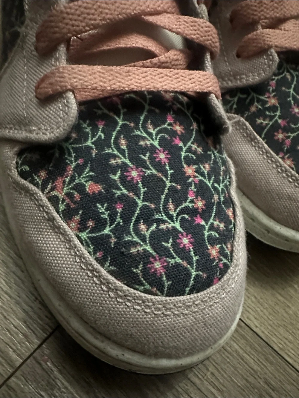 Nike Pink Floral Sneakers